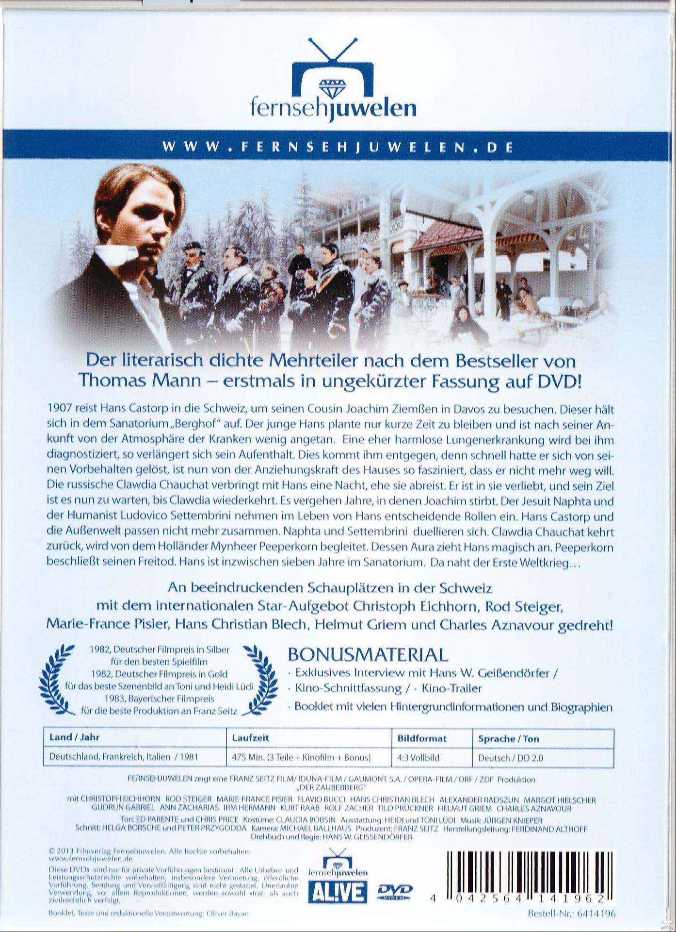 DVD-Cover eines Films. Mann im Anzug mit verschneitem Hintergrund. Text auf Deutsch.