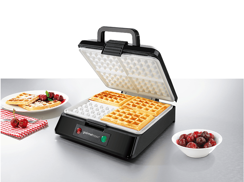 GOURMETMAXX Schwarz Waffeleisen Belgisches 2651