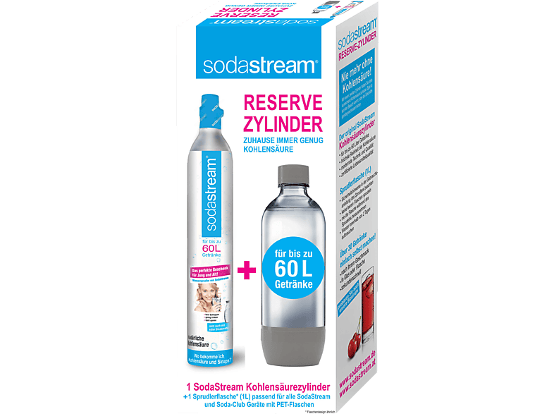 Sodastream Reservepack Kohlensaure Zylinder 60l Pet Flasche Reservepack Kohlensaure Zylinder 60l Pet Flasche Kaufen Saturn