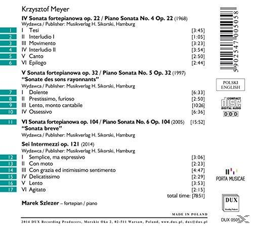 Marek Szlezer - Klavierwerke Vol.2  - (CD)