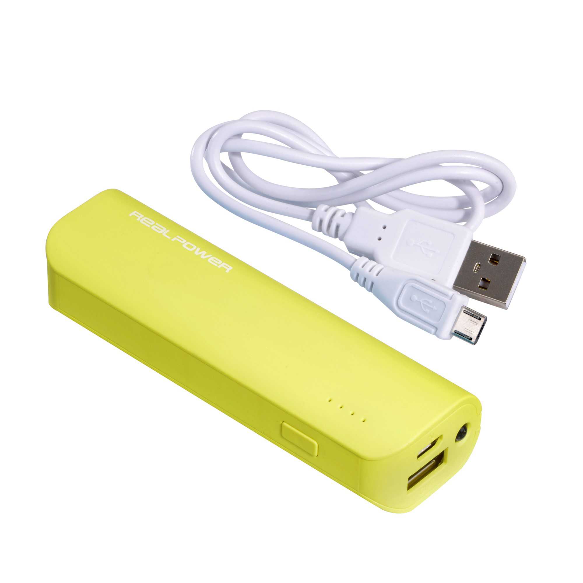 REALPOWER PB-2600 Powerbank 2600 mAh Limette