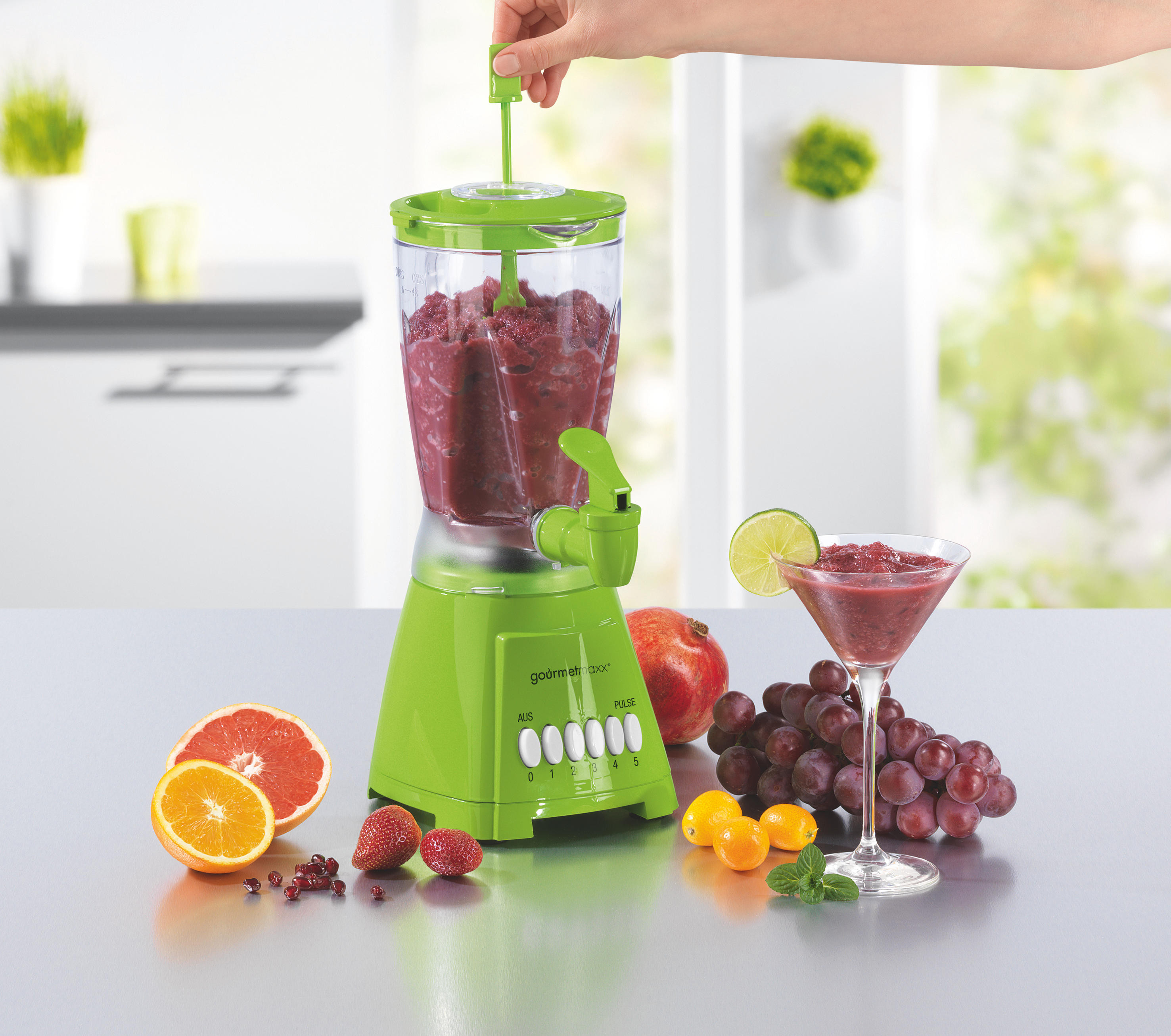 GOURMETMAXX 4216 Standmixer Limegreen (400 Watt, 1.5 l)