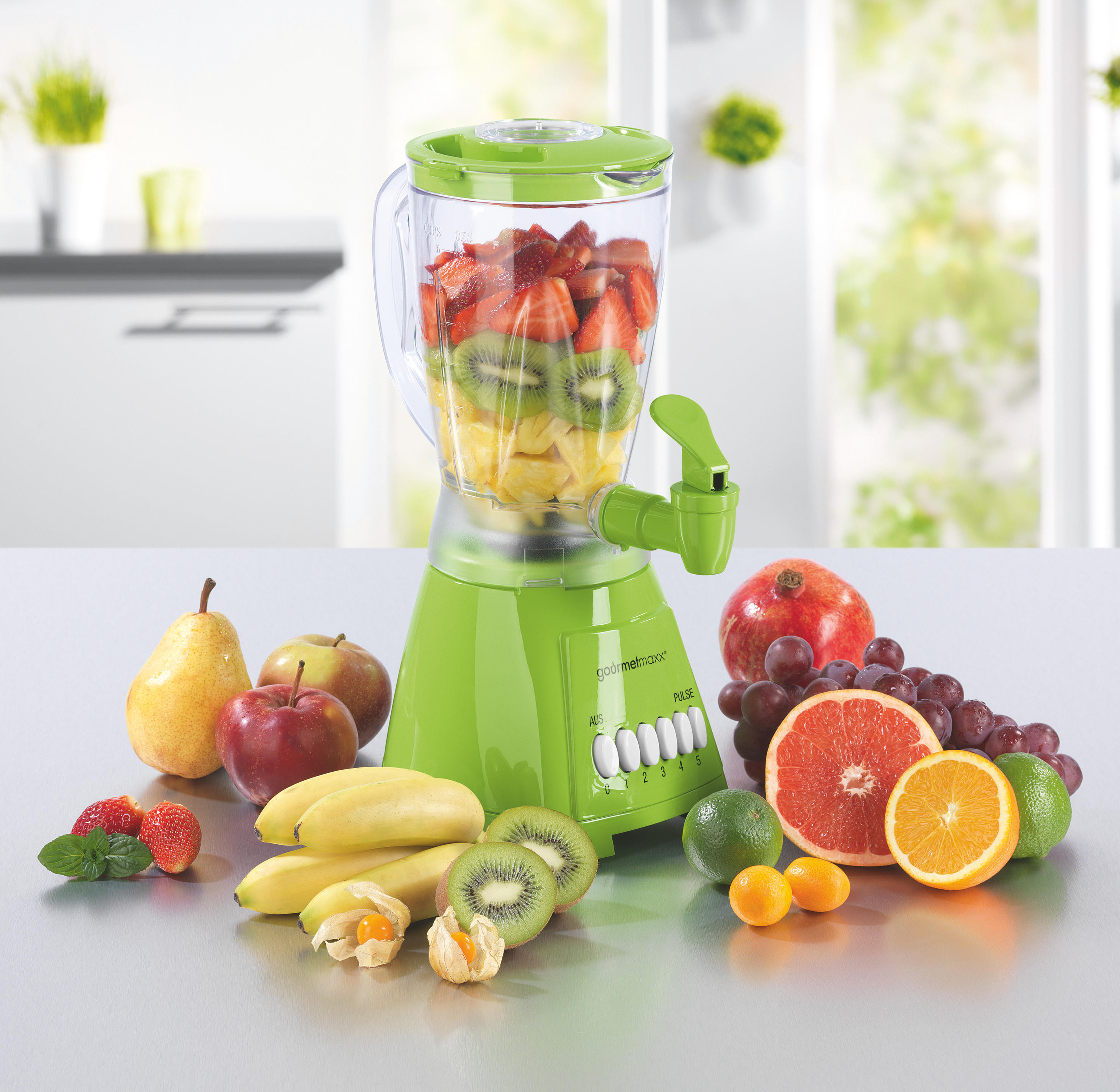 GOURMETMAXX 4216 Standmixer Limegreen (400 Watt, 1.5 l)