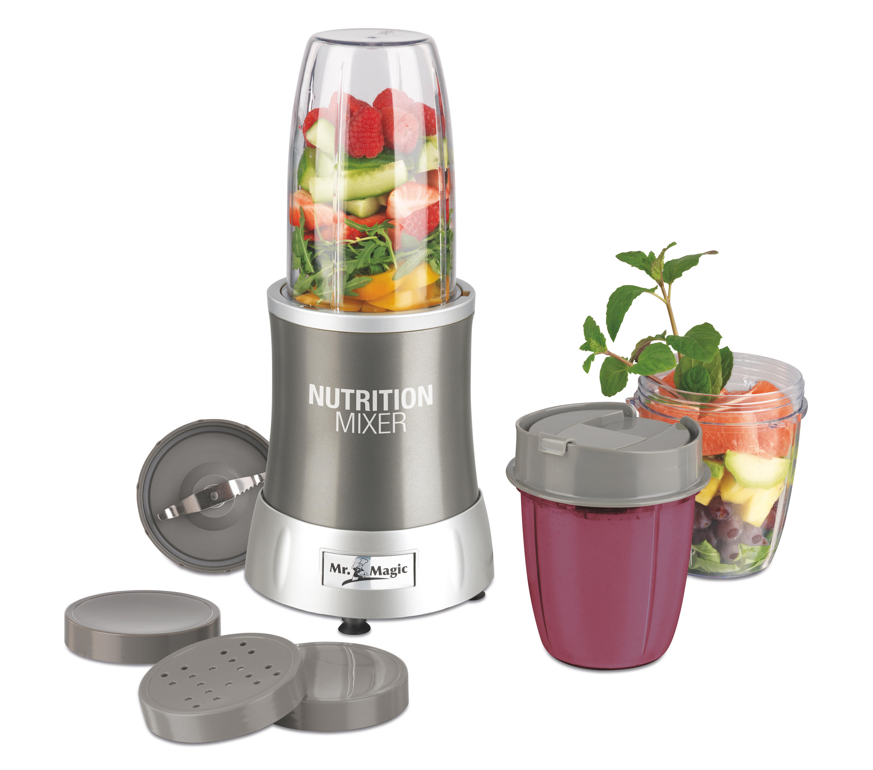 GOURMETMAXX 4505 Smoothie Maker Grau (700 Watt, 0.7 l)