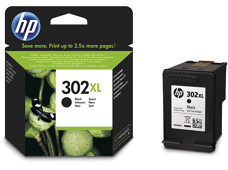 HP 302xl Zwart