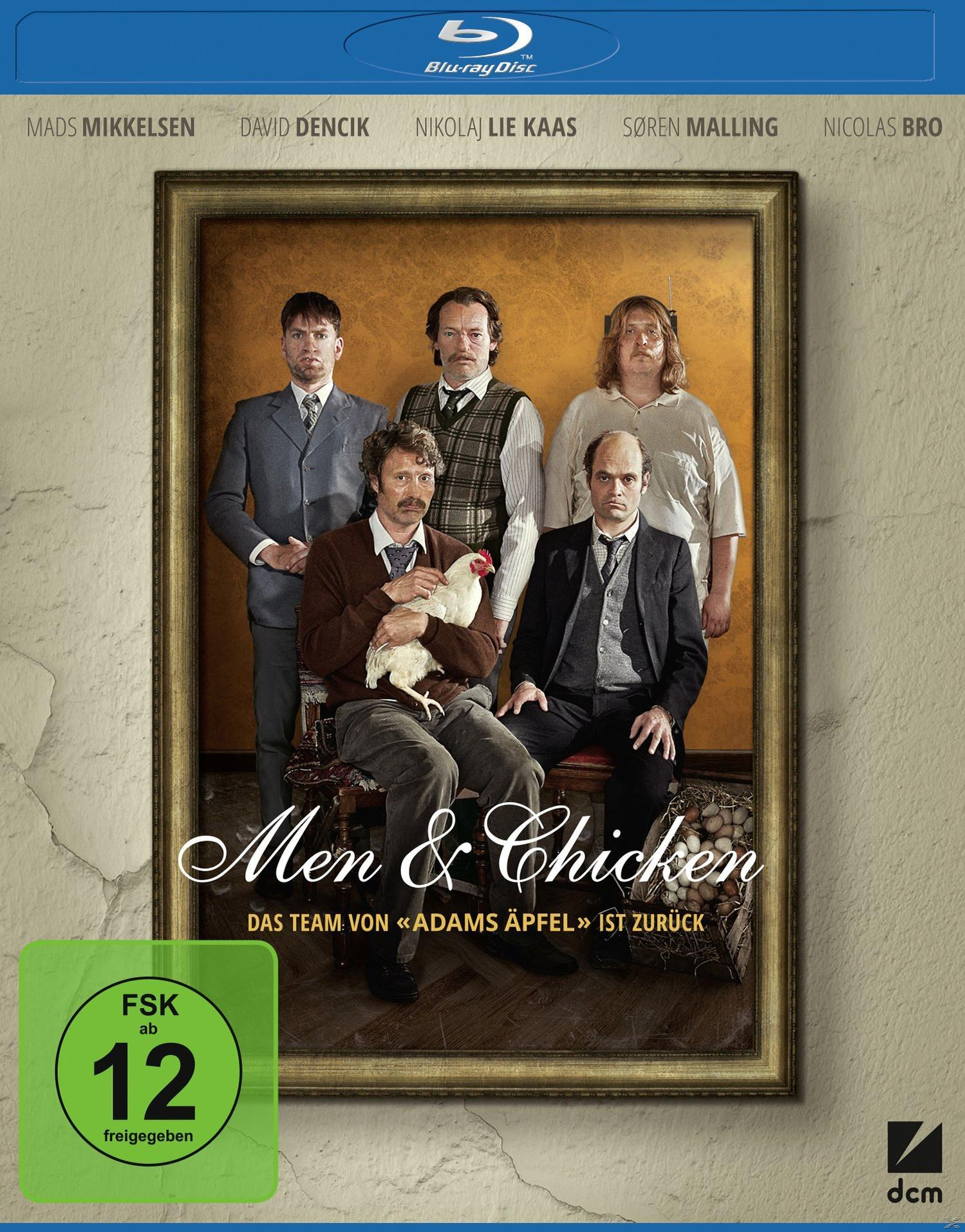 DVD-Cover: Fünf Männer in einem gerahmten Bild an einer Wand, mit Text auf Deutsch und einer Bewertung.