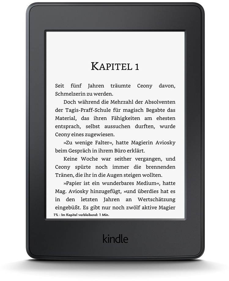 KINDLE PAPERWHITE mit Spezialangeboten  4 GB WLAN und USB E-Book Reader Schwarz