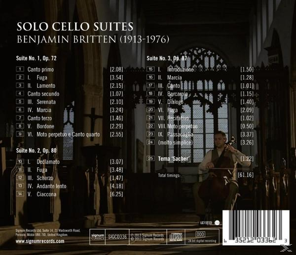 Jamie Walton - Solo Cello Suites  - (CD)