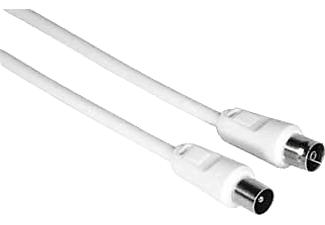 HAMA MM Anten Kablosu Koaksiyel Fiş-Soket 1.5m Beyaz