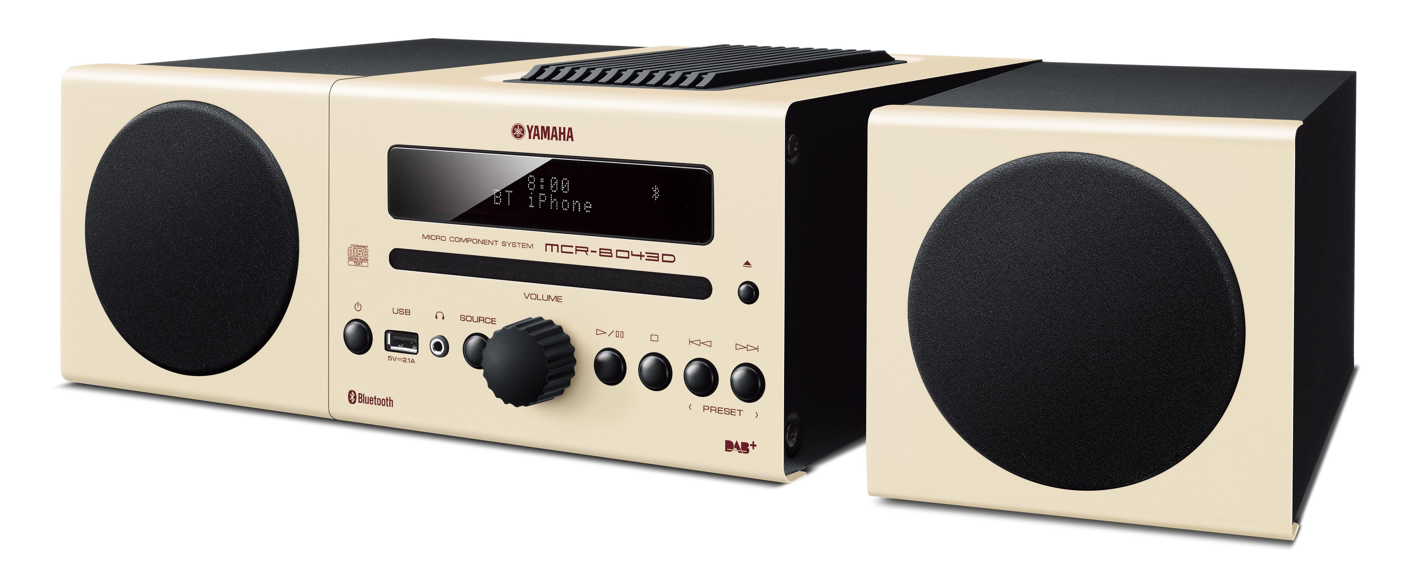 YAMAHA MCR-B043DAB Kompaktanlage (Schwarz/Gelb)