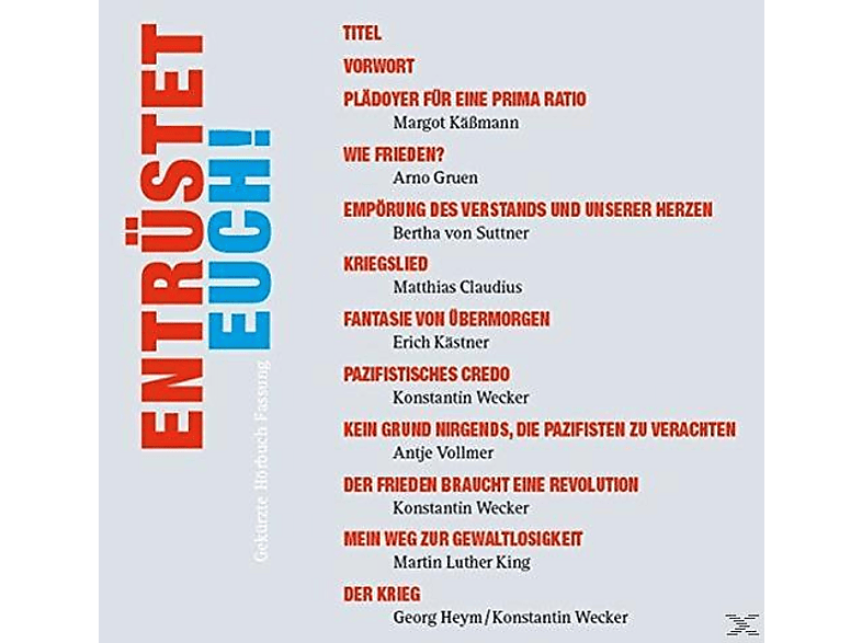 Thumbnail - Kaessmann, Margot/Wecker, Ko - Entrüstet euch! (CD)