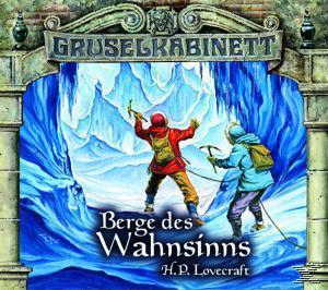 Buchcover mit zwei Figuren, die einen schneebedeckten Berg erklimmen. Text: Berge des Wahnsinns.