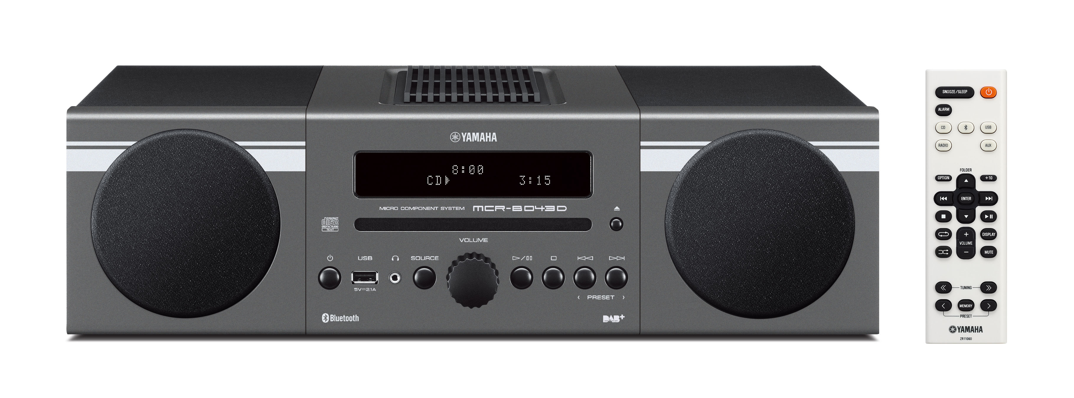 YAMAHA MCR-B043DAB Kompaktanlage (Grau)