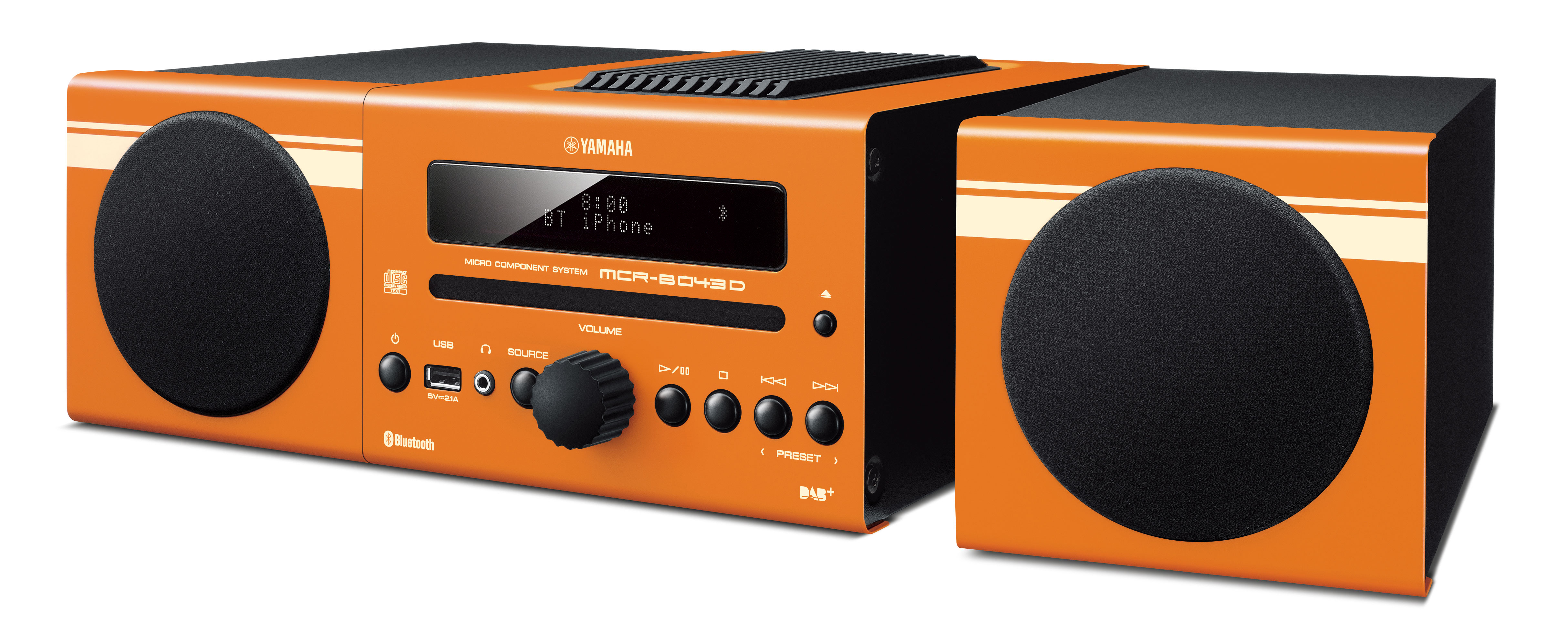 YAMAHA MCR-B043DAB Kompaktanlage (Orange)
