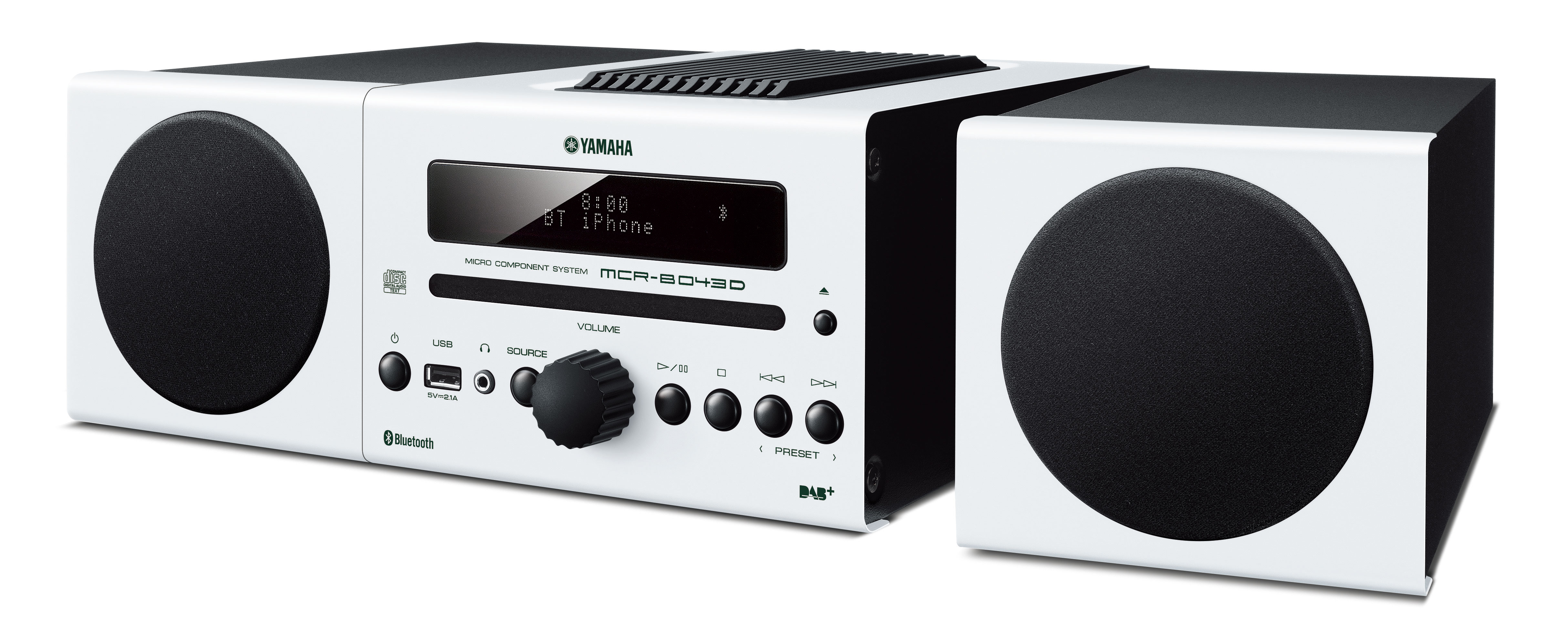 YAMAHA MCR-B043DAB Kompaktanlage (Weiß)