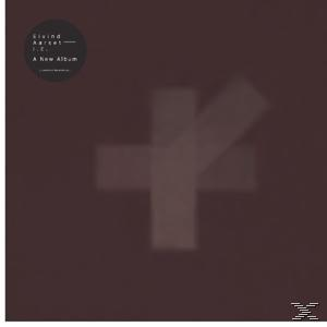 Albumcover mit Kreuz. Brauner Hintergrund mit verschwommenem weißem Kreuz.