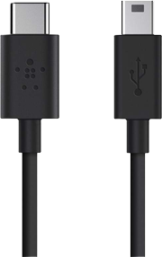 BELKIN USB 2.0 USB-C/Mini-B-kabel 1,8m Zwart