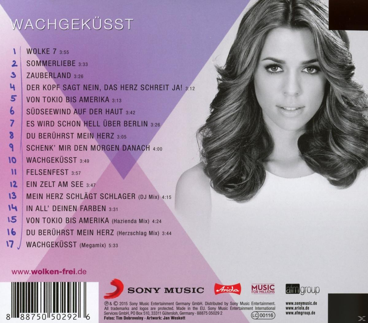 CD-Cover: Frau, Schwarz-Weiß-Bild. Text auf Deutsch. Trackliste und Logos auf der Rückseite.