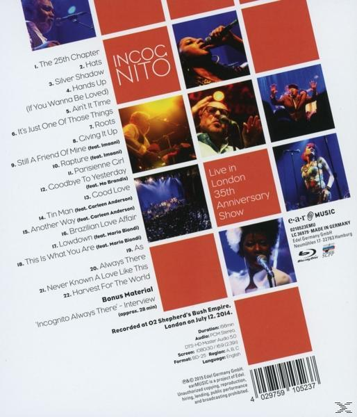Incognito - Live In London-35th Anniversary Show  - (Blu-ray)