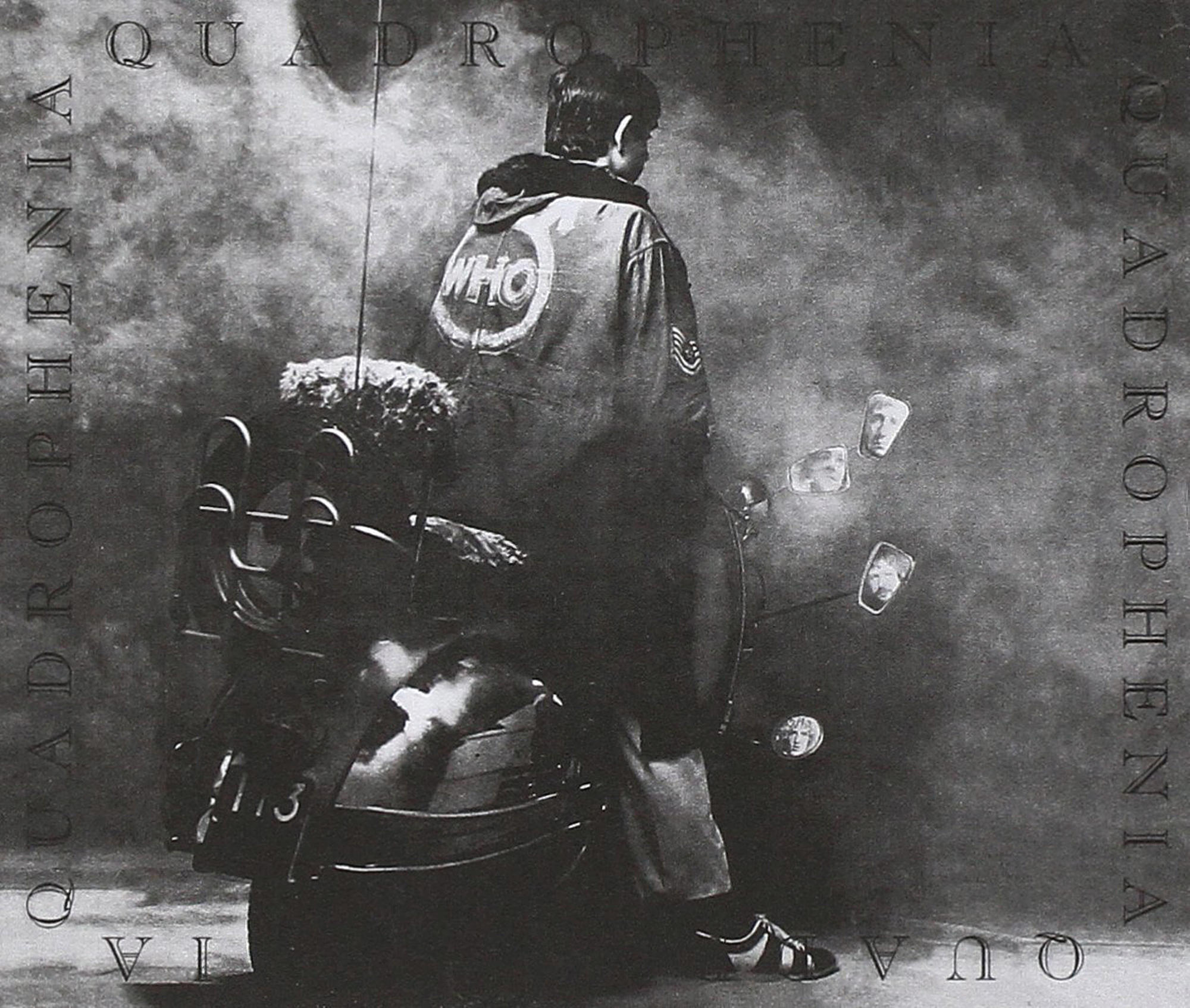Quadrophenia-Albumcover mit einem Mann auf einem Roller.