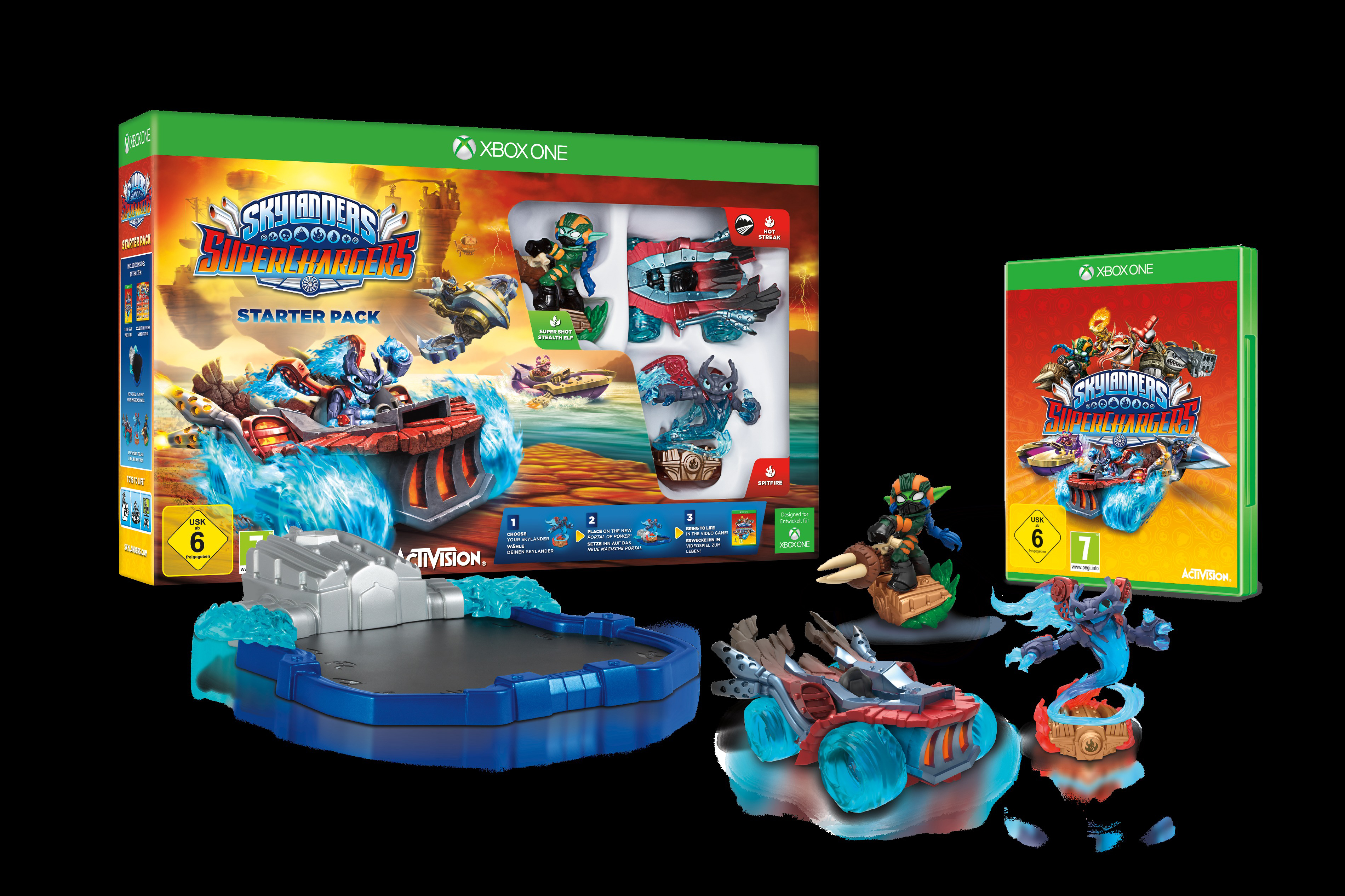 SKYLANDERS Superchargers Starter Pack für Xbox One Spielfiguren