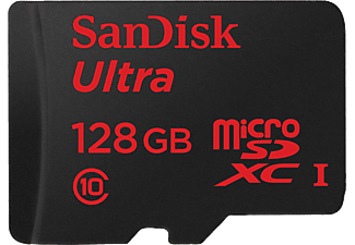 SANDISK Ultra, Micro-SDXC Speicherkarte, 128 GB, 80 MB/s