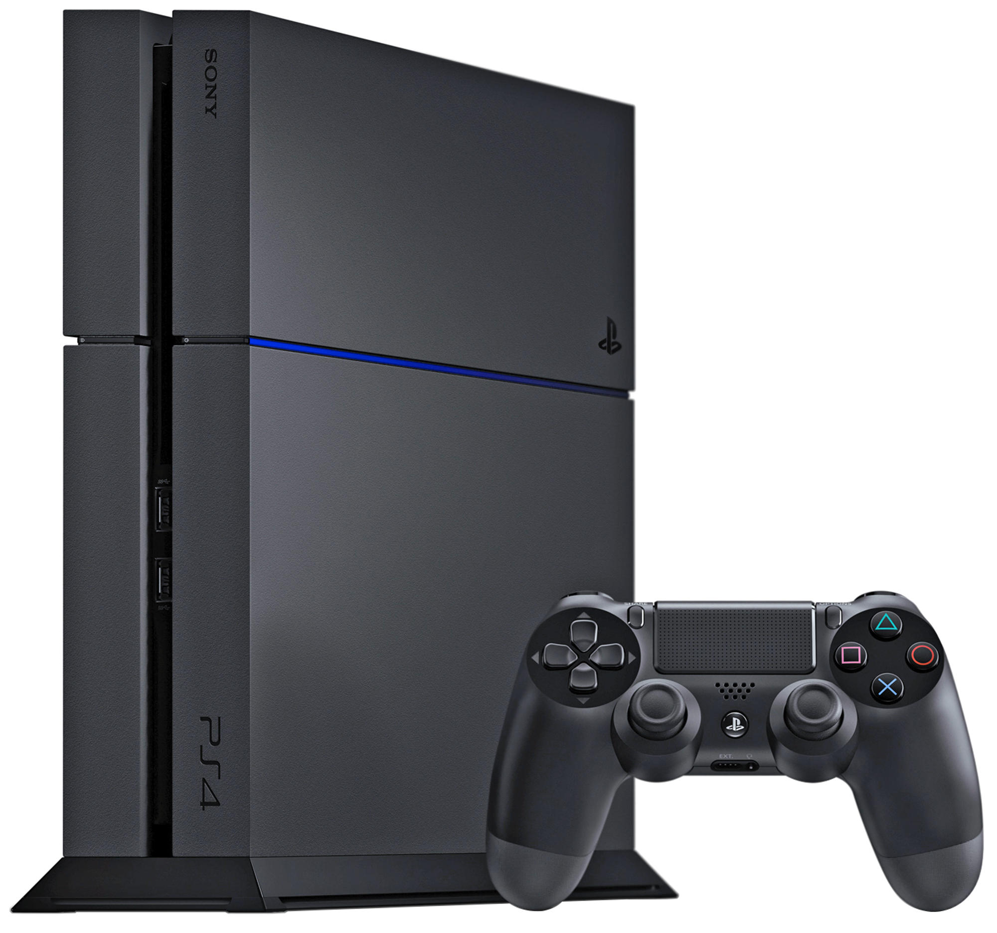 SONY PlayStation 4 Konsole CUH-1216B 1TB Schwarz + 2. Dualshock 4 Controller + Vertikaler Standfuß