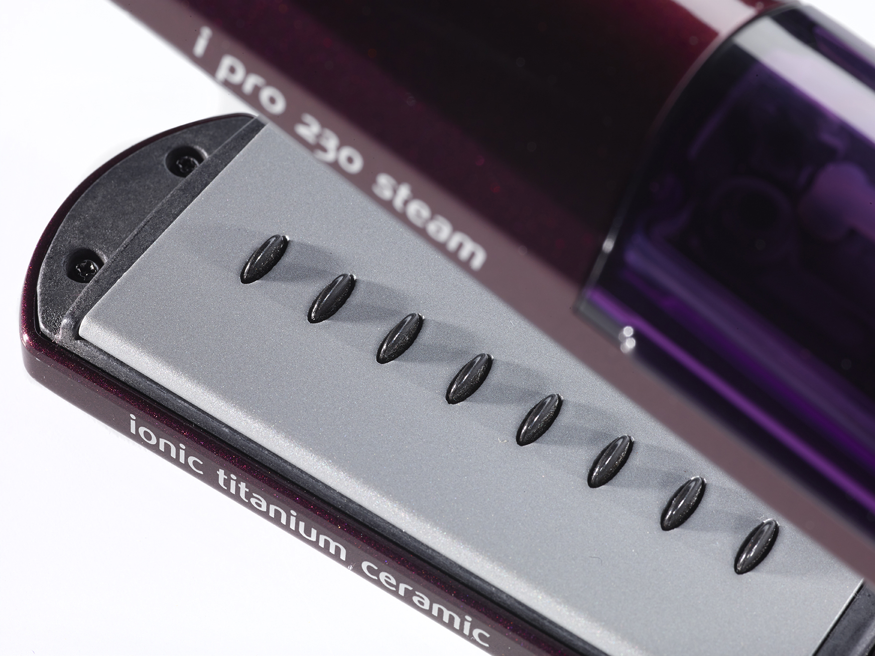BABYLISS ST395E I-PRO 230 STEAM - Glätteisen (Aubergine)
