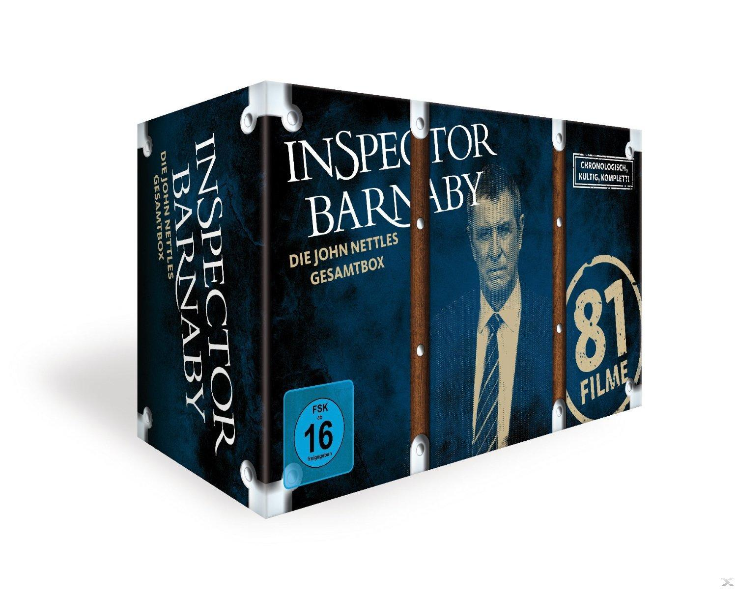 Box-Set von 'Inspector Barnaby: The John Nettles Gesamtbox'. Die Box hat ein Männerporträt.