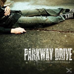 Albumcover: Eine Person liegt mit Jeans auf dem Boden. Rotes Blut ist in der Nähe. Text: Parkway Drive.