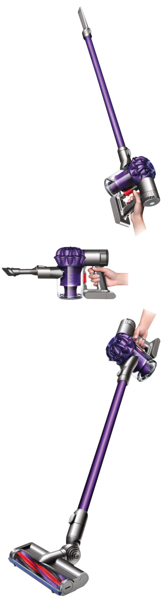 DYSON 210672-01 v6 Animalpro Stielsauger, Akkubetrieb, 350 Watt