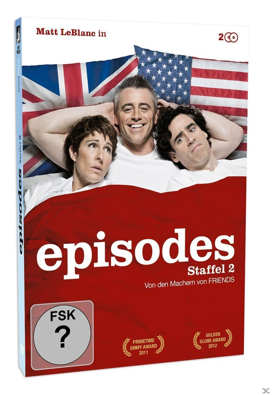 Episoden DVD-Cover mit Matt LeBlanc und zwei anderen Personen vor amerikanischen Flaggen.