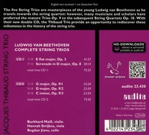 Jaques String Trio Thibaud - COMPLETE STRING TRIOS  - (CD)