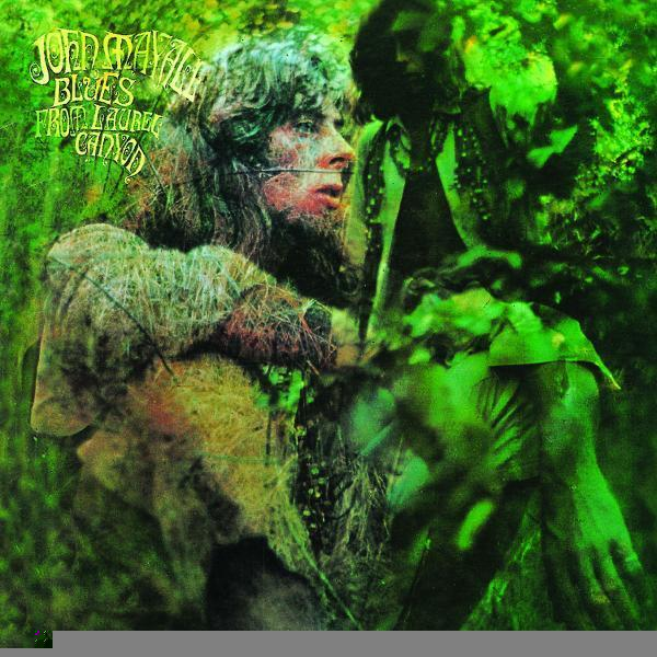 Albumcover mit einer Frau in Grün, verdeckt von grünem Gestrüpp. Der Titel lautet 'Blues From Laurel Canyon'.