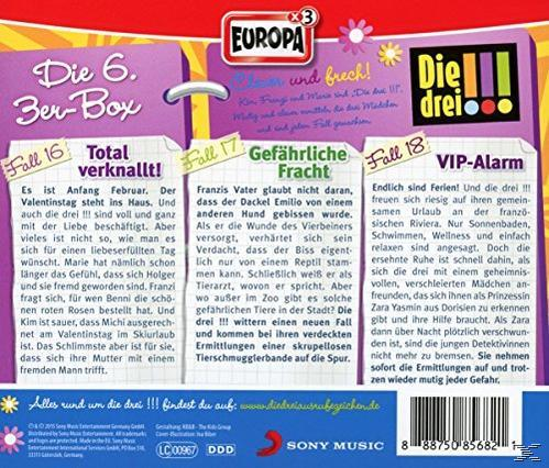 Rückseite eines Kinderbuchs mit Text, Figuren und leuchtenden Farben.