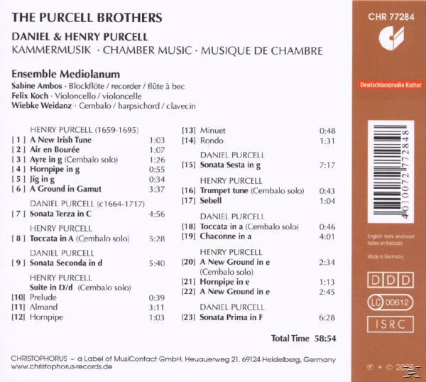 Ensemble Mediolanum - The Purcell Brothers  - (CD)