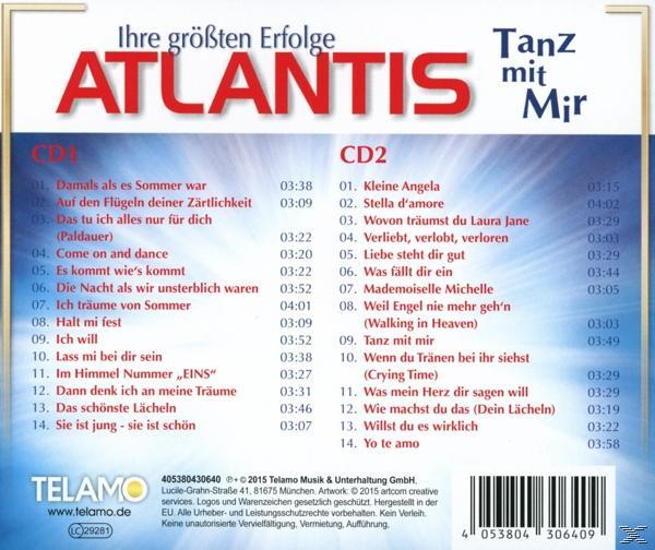 CD-Cover mit Titelliste, betitelt 'Atlantis Tanz mit Mir'.