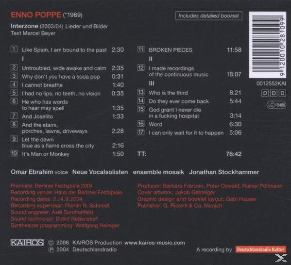 Ensemble Mosaik - Interzone  - (CD)
