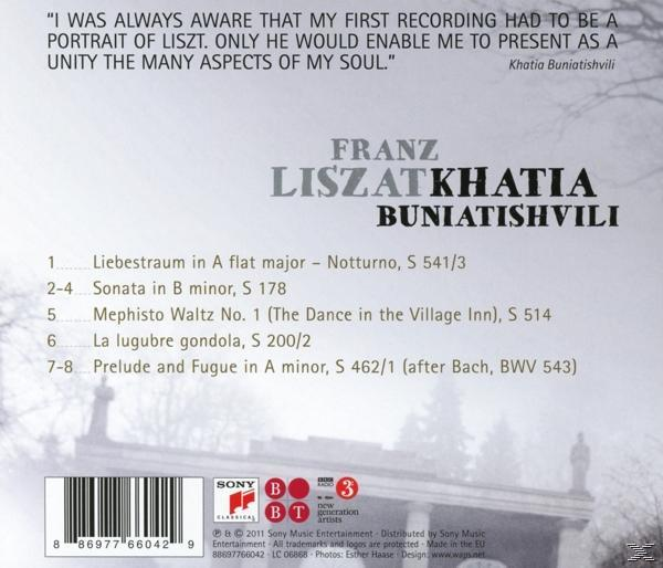 Albumcover. Text auf weißem Hintergrund. Songliste.