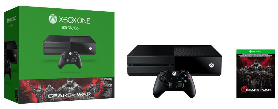 MICROSOFT HW Xbox One 500 GB + Gears Of War: Ultimate Edition (5C6-00108)