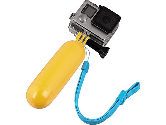 HAMA Manico da nuoto per GoPro, giallo - Impugnatura subacquea (Giallo)