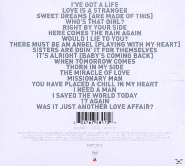 Albumcover, weißer Text auf grauem Hintergrund, mit einer Liste von Songtiteln.