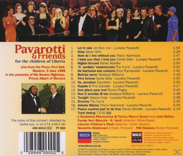 Luciano Pavarotti - Pavarotti & Friends For The Children Of Liberia (CD)