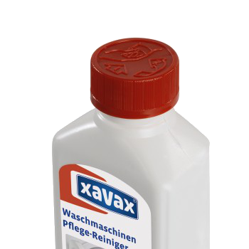 Weiße Flasche mit rotem Deckel und Xavax-Logo.