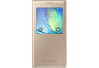SAMSUNG Galaxy A7 S-View Koruyucu Kılıf Altın