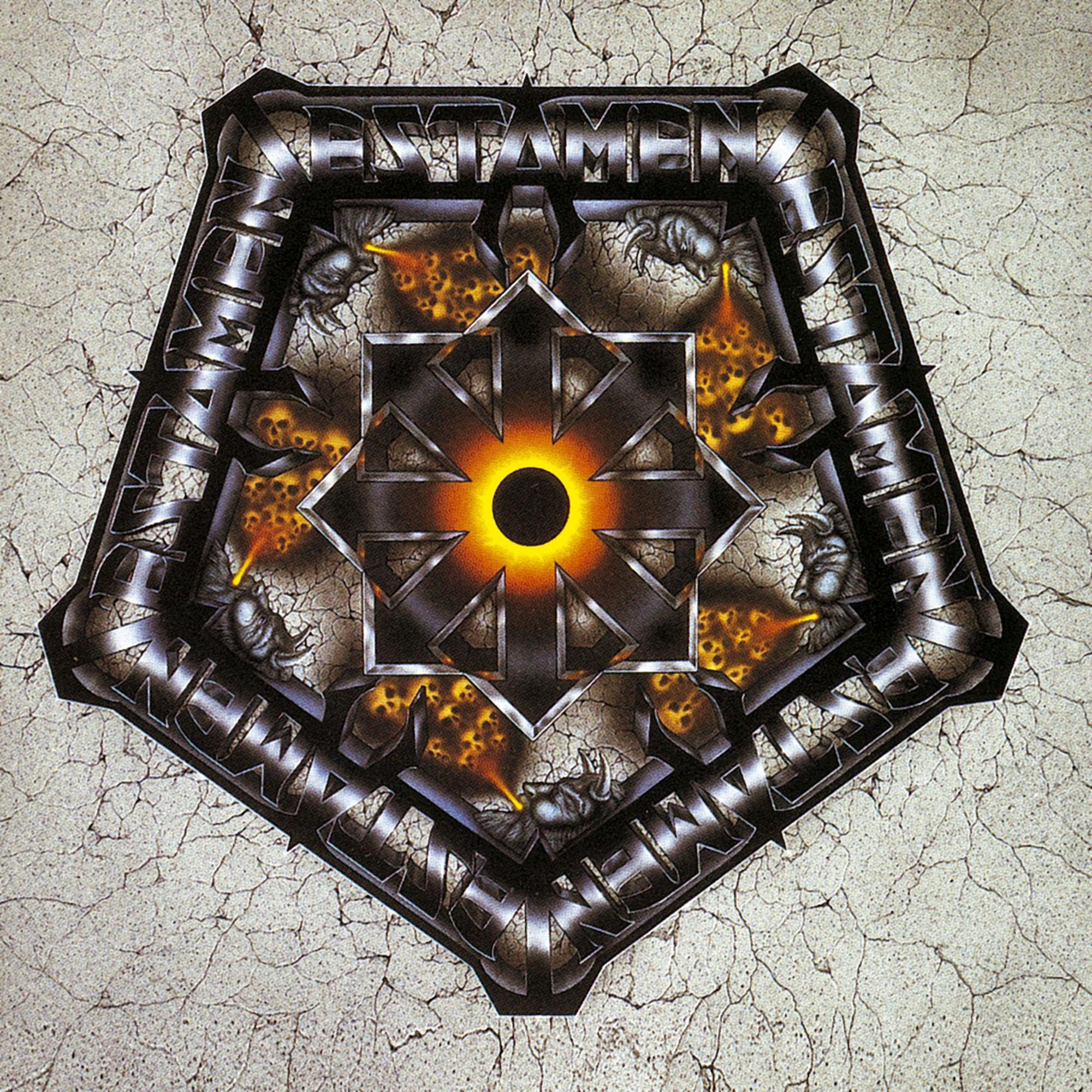 Album borító geometriai formával és szöveggel, középen fekete körrel.