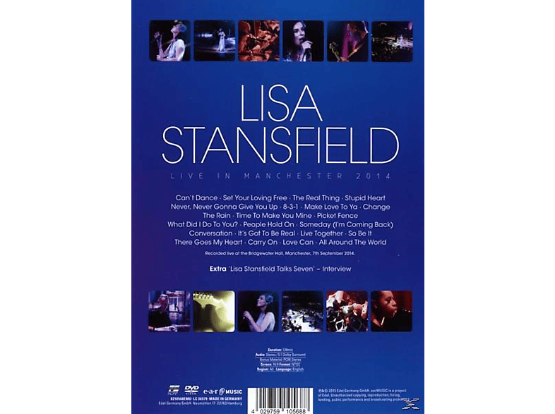 Thumbnail - Lisa Stansfield - Live In Manchester (DVD)