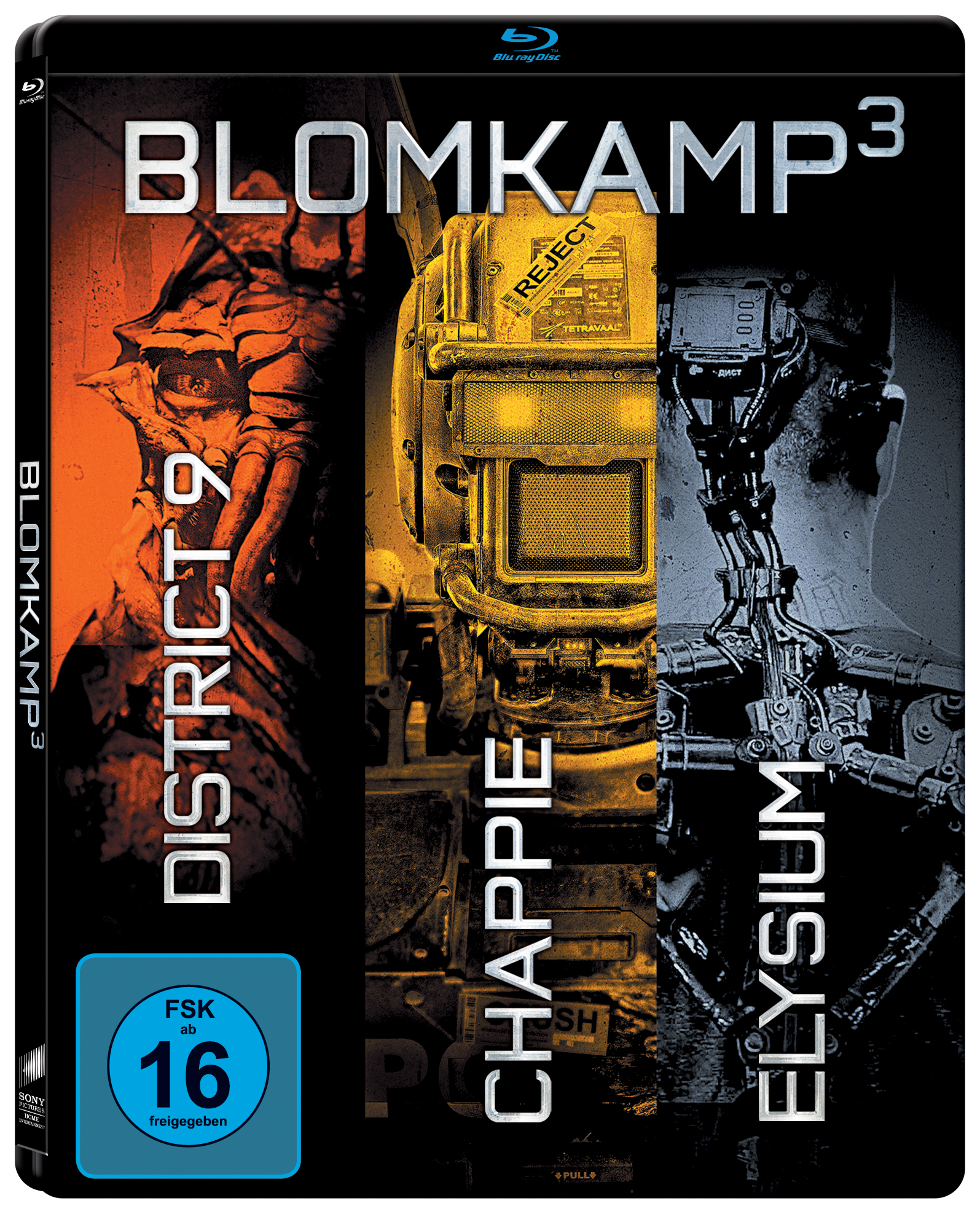 Chappie/District 9/Elysium (Steelbook) Blu-ray