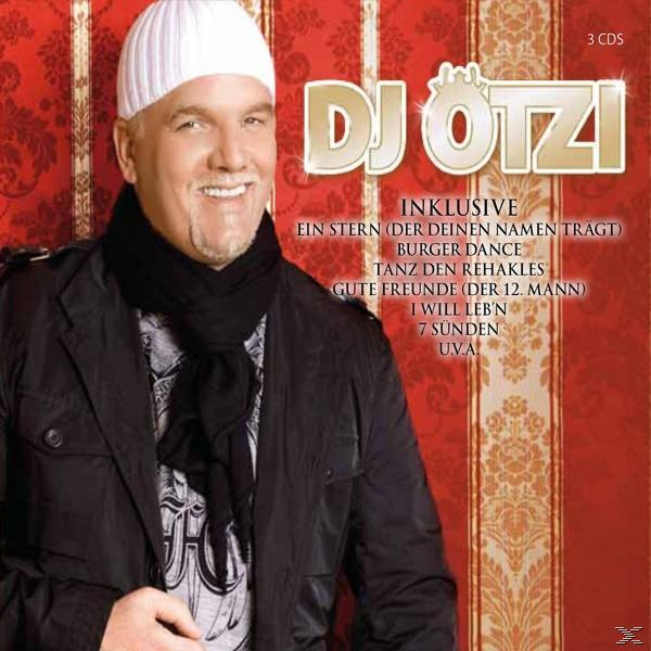 Albumcover von DJ Ötzi. Mann mit weißem Hut lächelt, Text darüber.