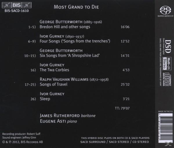 Rutherford James, Rutherford,James/Asti,Eugene - Most Grand to Die  - (SACD Hybrid)
